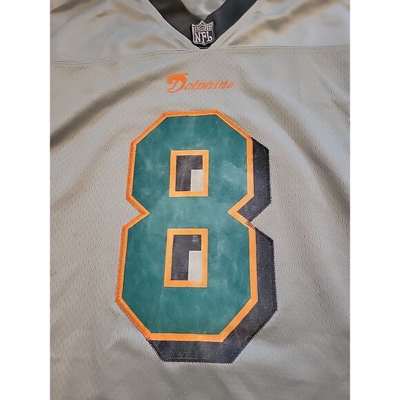 Reebok Daunte Culpepper Miami Dolphins Jersey NFL Mens Size 2XL Football Adult - Picture 3 of 11